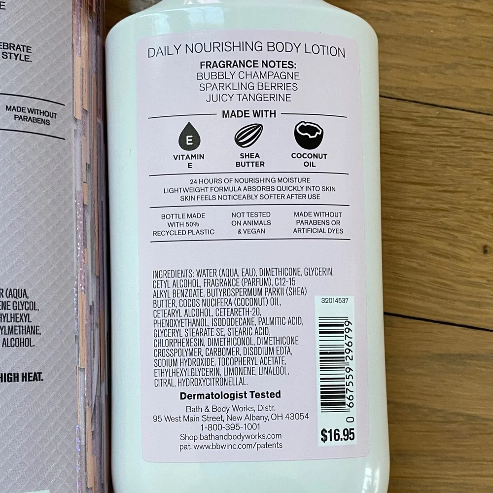 Bath & Body Works Champagne Toast Body Care Trio - Pink and White - Picture 8 of 8